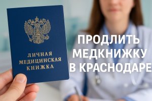 Продление медицинской книжки в Краснодаре: порядок, сроки и важные нюансы