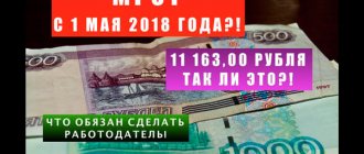 МРОТ по Московской области с 1 июля 2019 года